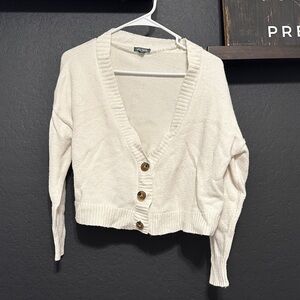 Wild Fable Cream Button-Up Cardigan